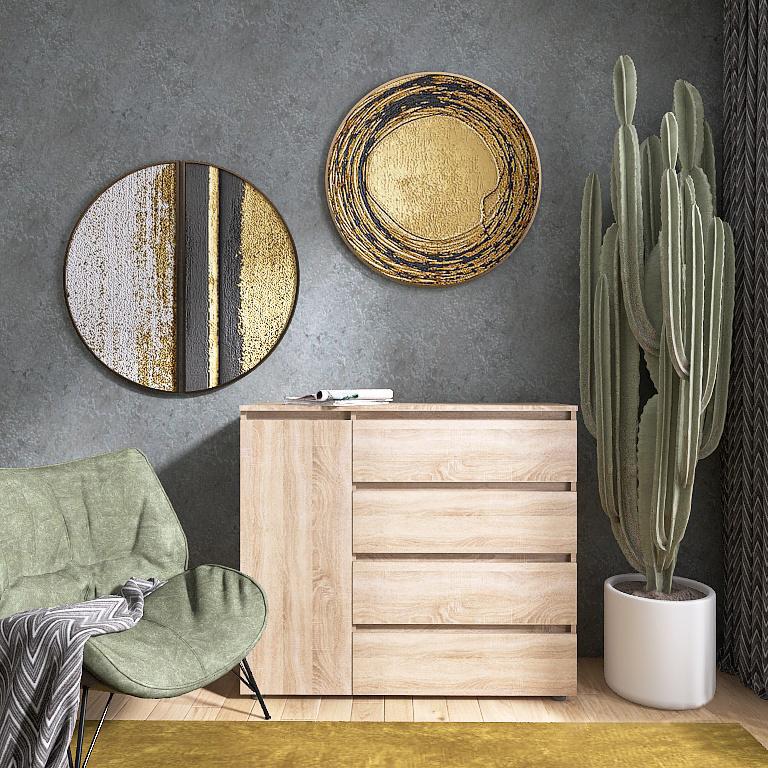 Комод на 4 ящика Еверест Лайт КЛ-3 Дуб сонома