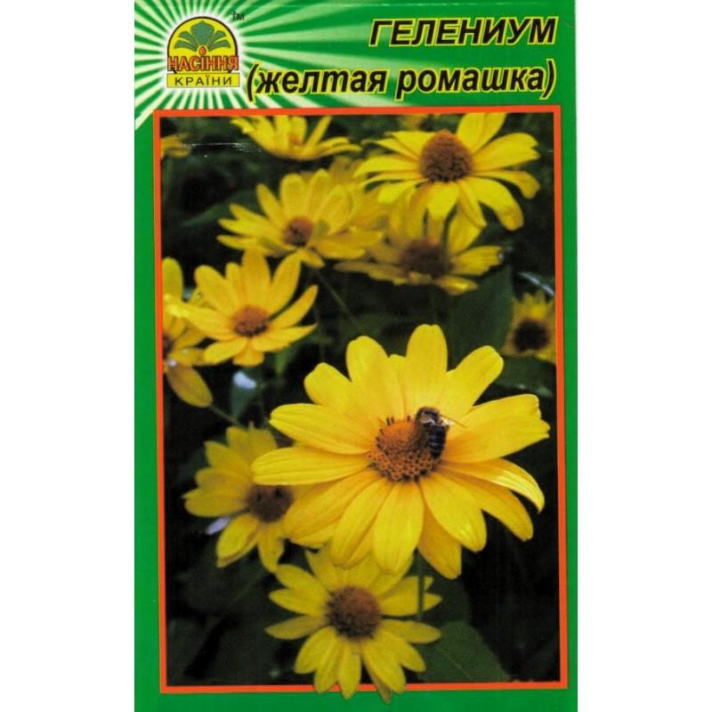 Семена гелениуа Насіння країни желтая ромашка 1 г (1137298760)