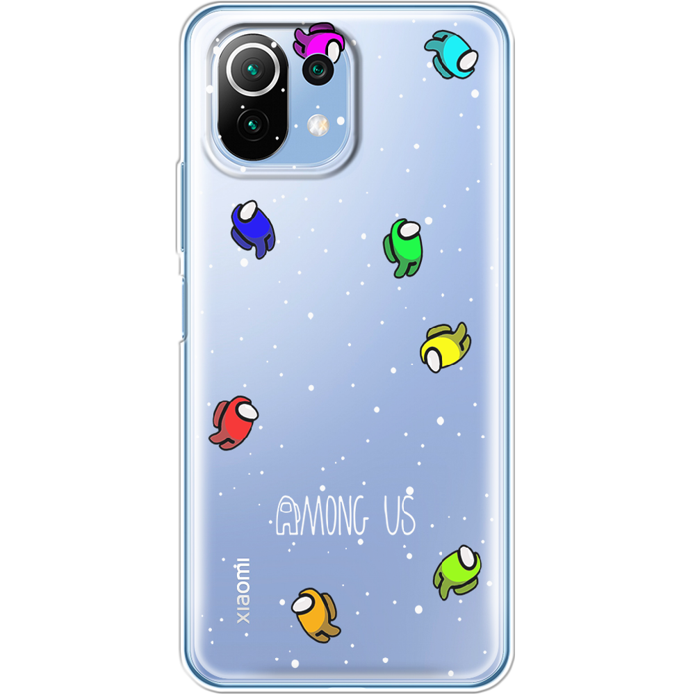 Чохол Boxface Xiaomi Mi 11 Lite Among Us Invisible Прозорий силікон (42128-bk76-42128)