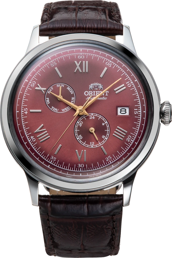 Наручные часы мужские Orient Bambino Version 8 RA-AK0705R10B со стальным корпусом WR 30 м Красный (3124584475) Наручные часы мужские Orient Bambino Version 8 RA-AK0705R10B со стальным корпусом WR 30 м Красный (3124584475)