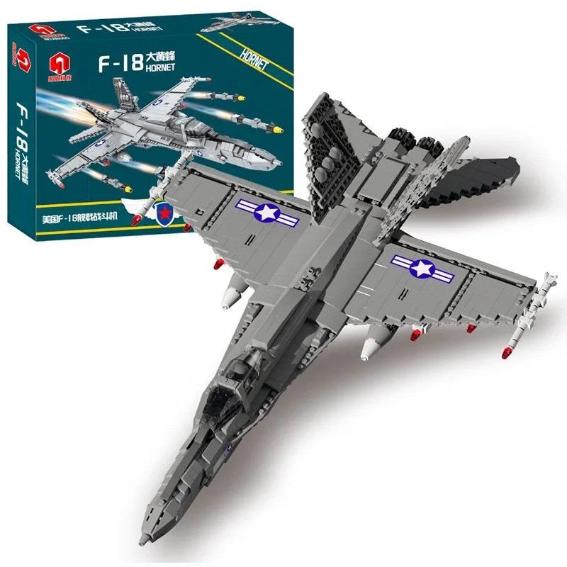 Конструктор детский Военный самолет F-18 Hornet 1576 дет. (88005)