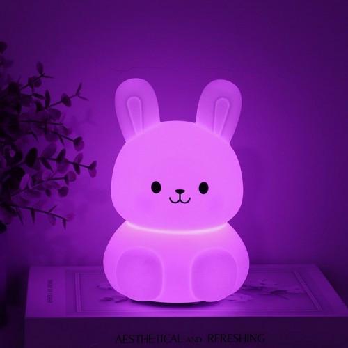 Ночник ARDERO SNL-R02ARD Зайчик RGB Белый (2589914530) - фото 4