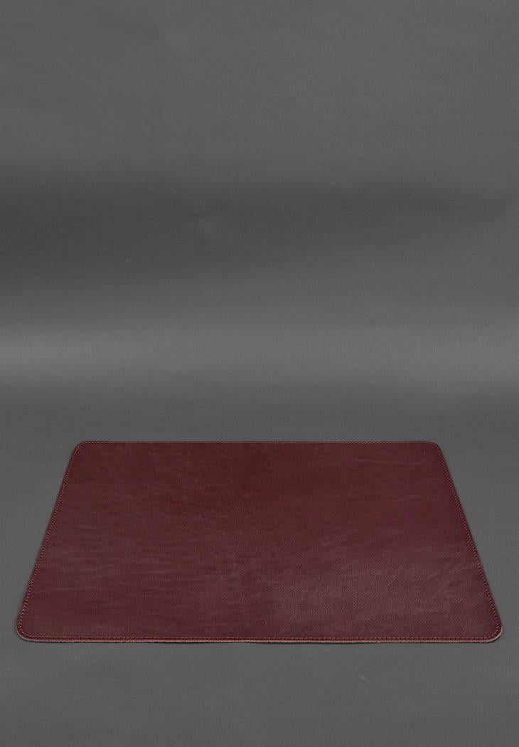 Набор настольный из натуральной кожи 1.0 краст Бордовый (A-027791) - фото 6