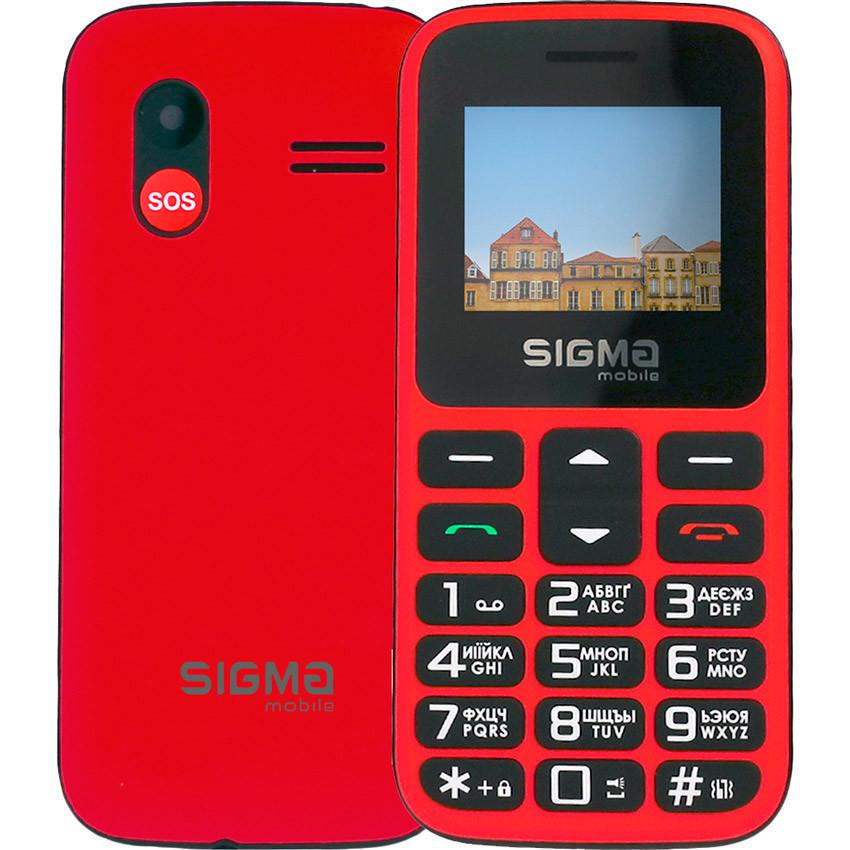 Телефон бабусефон Sigma Mobile HIT 2020 Червоний (2198950487) Телефон бабусефон Sigma Mobile HIT 2020 Червоний (2198950487)
