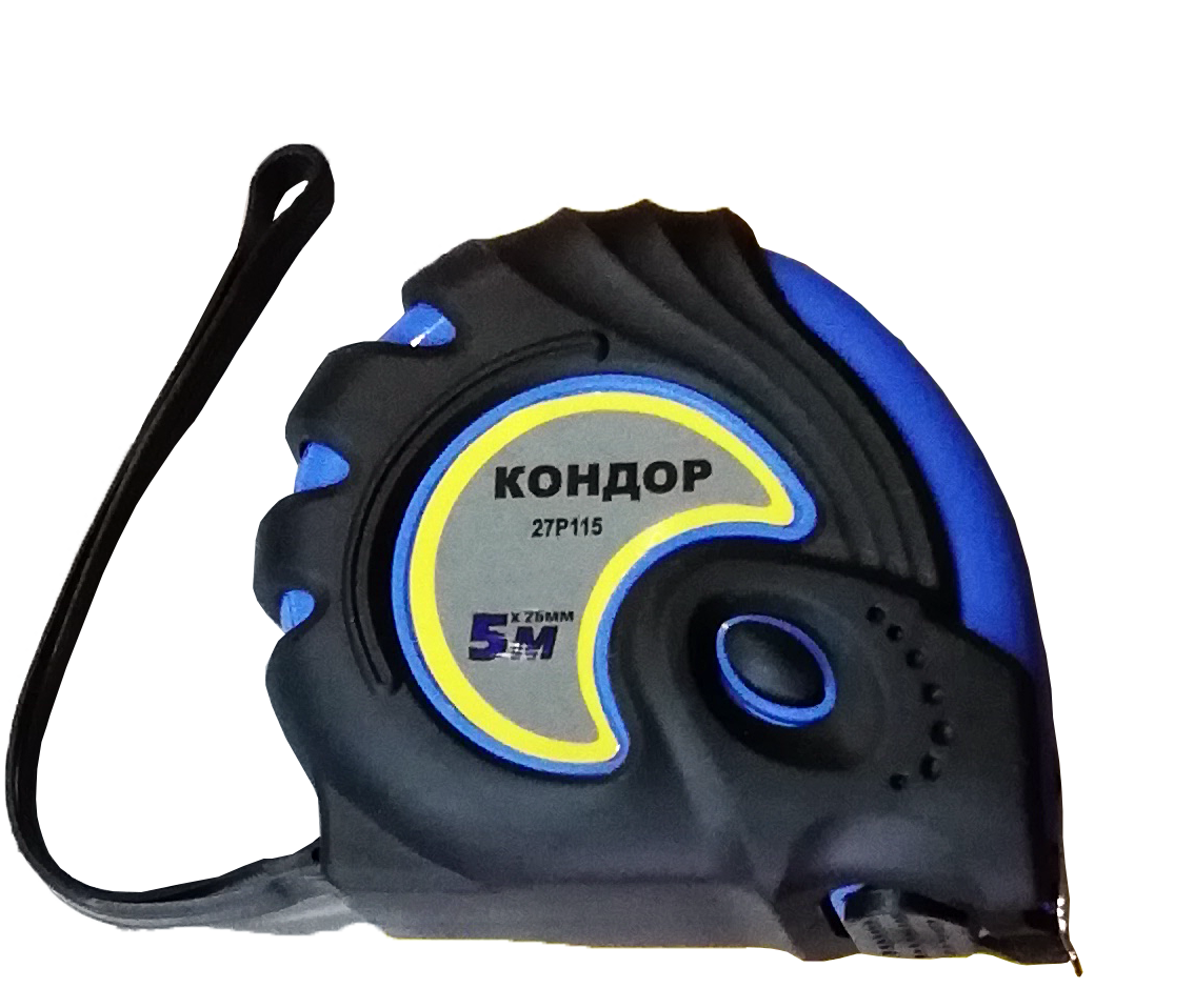 Рулетка прогумована Кондор 5,0 м х 25 мм (48547)