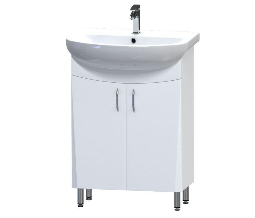 Тумба с умывальником напольная Aquarius Zhako AQ-U1112381925 60x82x44 см Белый (152725)