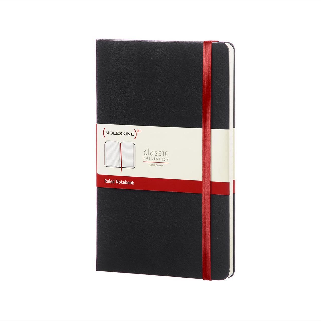 Блокнот Moleskine Classic RED средний 13х21 см 240 страниц в линейку Черный (8055002851022)