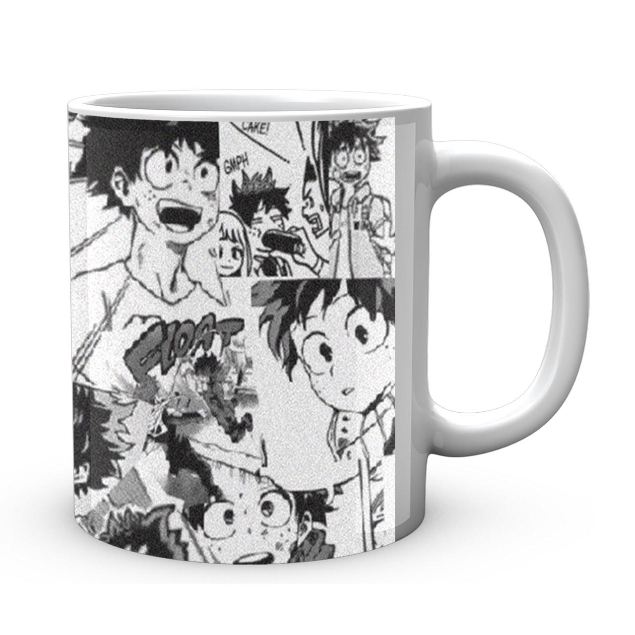 Чашка GeekLand My Hero Academia Мидория коллаж 330 мл Черно-беллый (MHA 02.533)