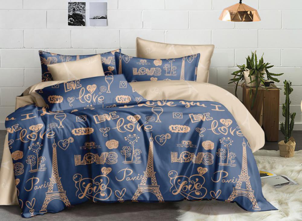 Комплект постельного белья Комфорт текстиль Ранфорс Ожидание 200x220 см 50x50 см (КТ_pvu_3810_3_50x50)