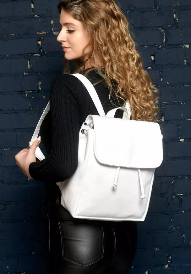 Рюкзак жіночий Sambag Loft MZN Білий (22200008) - фото 4 Рюкзак жіночий Sambag Loft MZN Білий (22200008) - фото 4