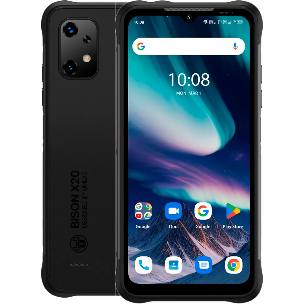 Смартфон Umidigi Bison X20 6/128Gb Black (E02875)