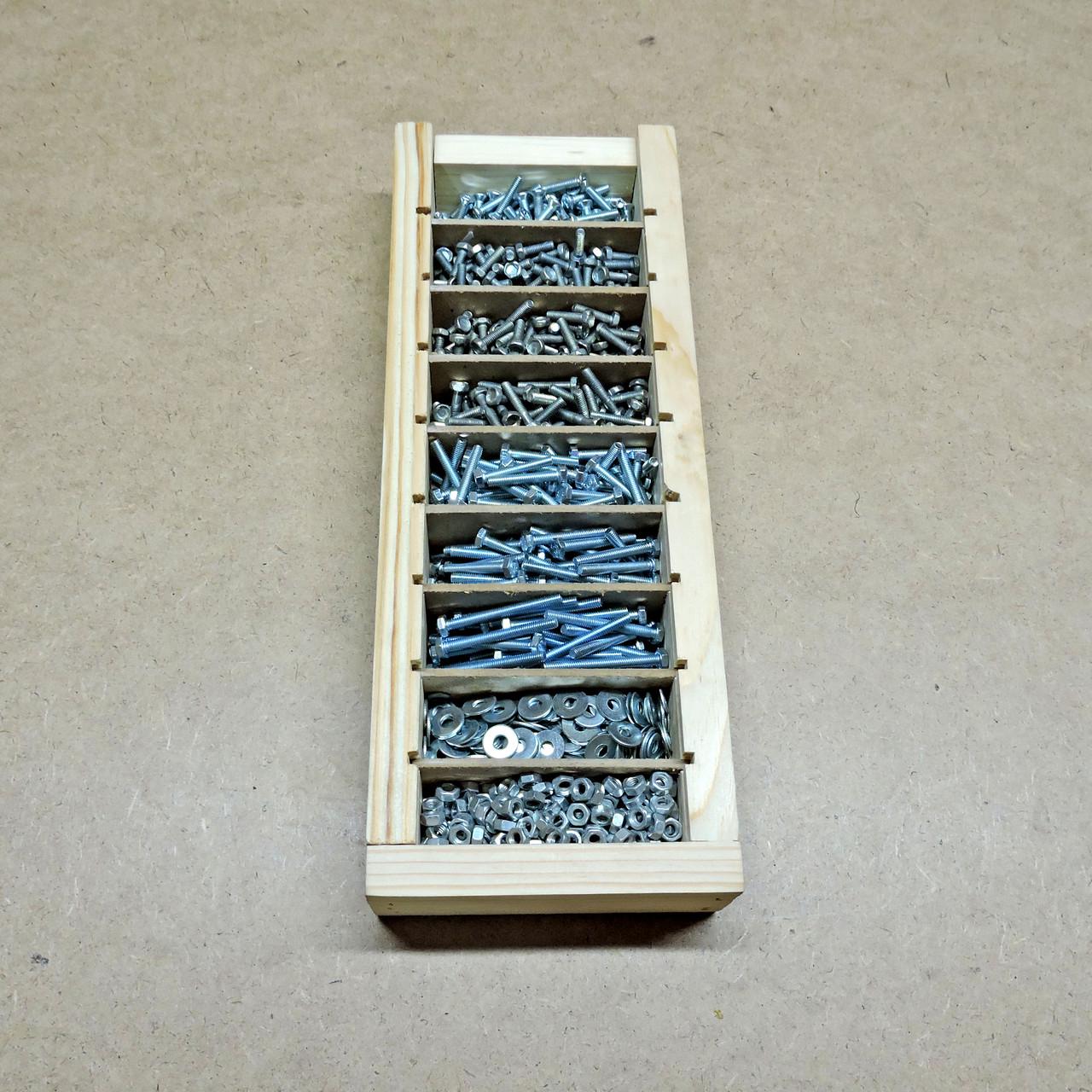 Набор болтов/гаек/шайб 1х М4 1100 шт. (НБМ-000113)