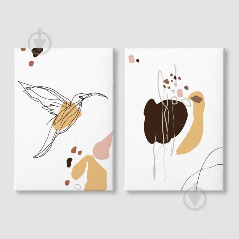 Модульная картина из двух частей Колибри Malevich Store 93x60 см (MK21209)