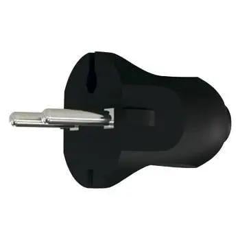 Вилка Neomax NX1102 без заземлення штепсельна Чорний (27849263) Вилка Neomax NX1102 без заземлення штепсельна Чорний (27849263)