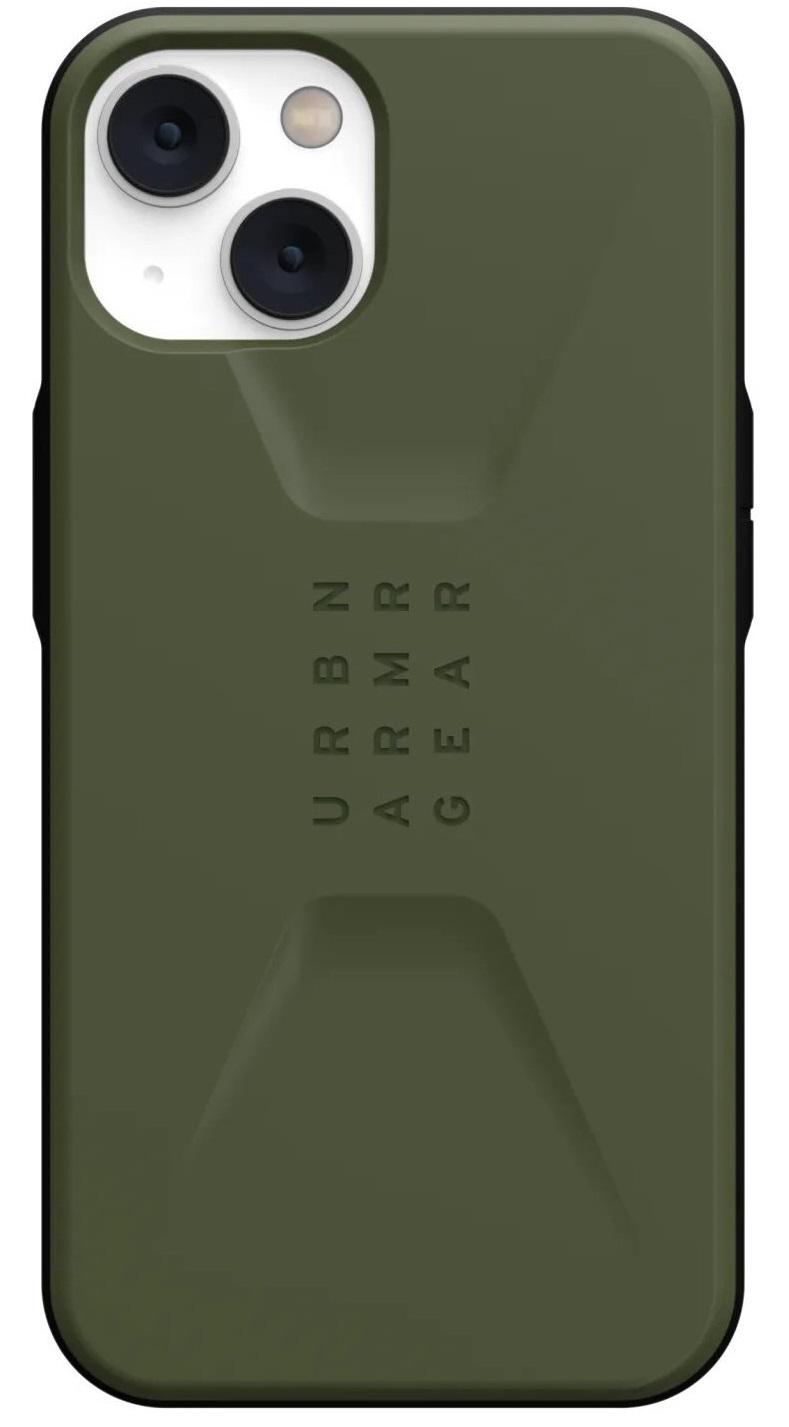 Чохол мілітарі протиударний UAG Civilian 11317D117272 () для Iphone 13/14 (6.1") Olive Drab - фото 4