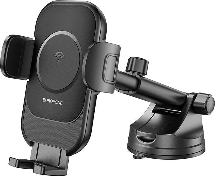 Держатель автомобильный Borofone BH203 с беспроводным зарядным устройством (36489)