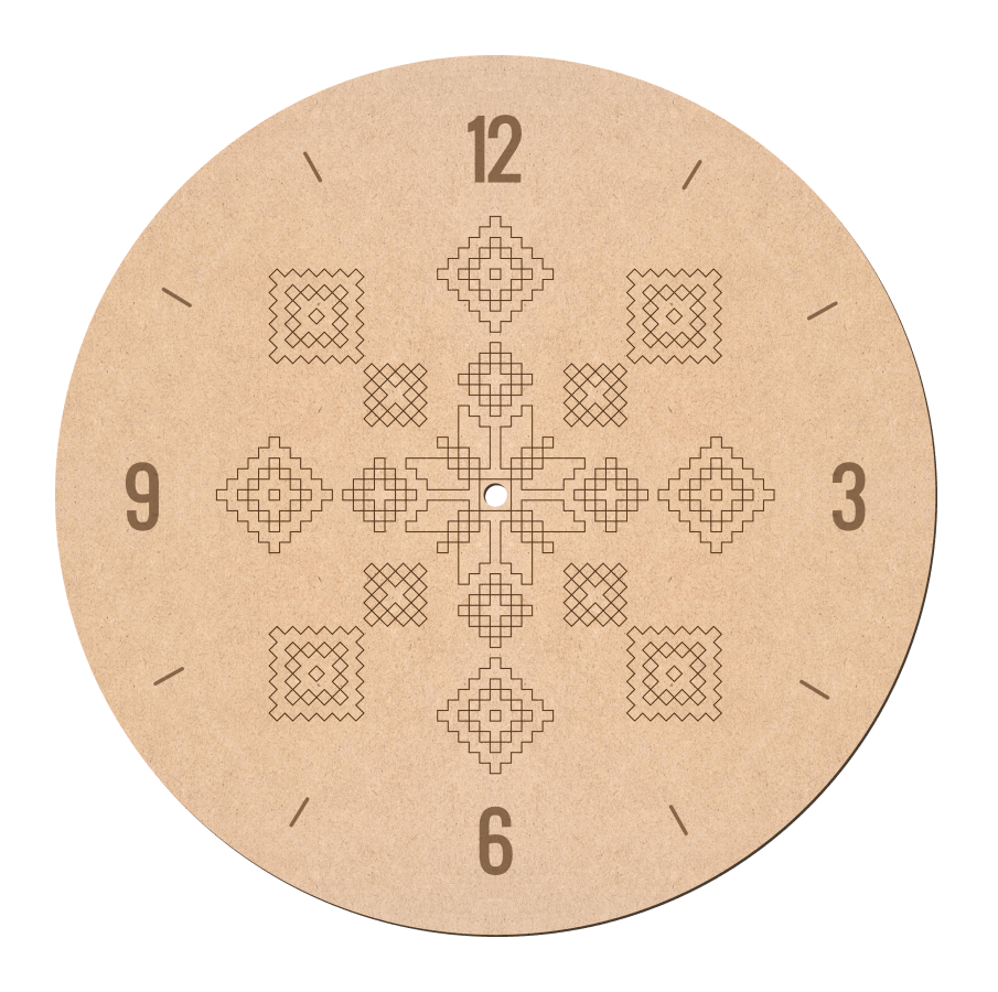 Основа под часы для декупажа Rosa Talent №3 серия "Україна" МДФ d 30 см (4823100251136)