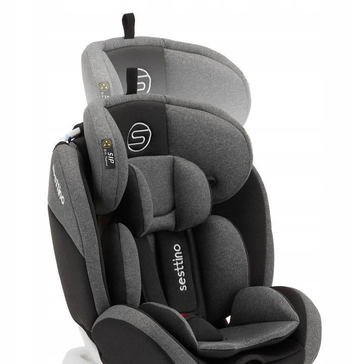 Автокрісло дитяче Sesttino Oktagon ISOFIX 0-36 кг 60x43x48 см Сірий (SOMG) - фото 4