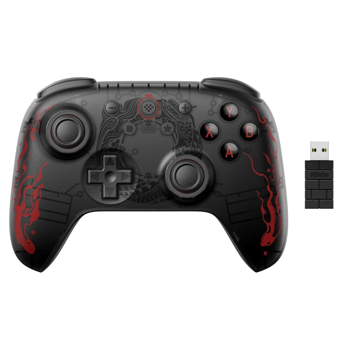 Геймпад Ultimate 8bitdo 2C Myth WuKong с эффектом Холла для Windows 10/11/Android Black (2348375983)