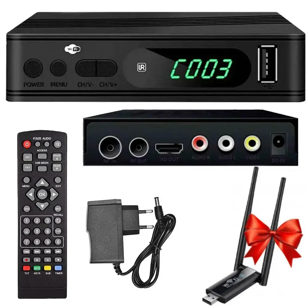 Тюнер-приставка цифровой T2 UKC T2-0967 с поддержкой wi-fi адаптера 5-12V Черный (2736245466) - фото 6 Тюнер-приставка цифровой T2 UKC T2-0967 с поддержкой wi-fi адаптера 5-12V Черный (2736245466) - фото 6