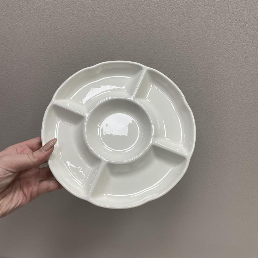 Менажниця порцеляноваHelios 2605 кругла 20 см (2230494758) - фото 2 Менажниця порцеляноваHelios 2605 кругла 20 см (2230494758) - фото 2