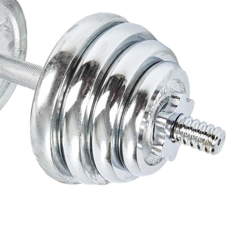 Гантель KIS разборная хромированная 15 кг 1 шт. (TA-8209-30) - фото 2