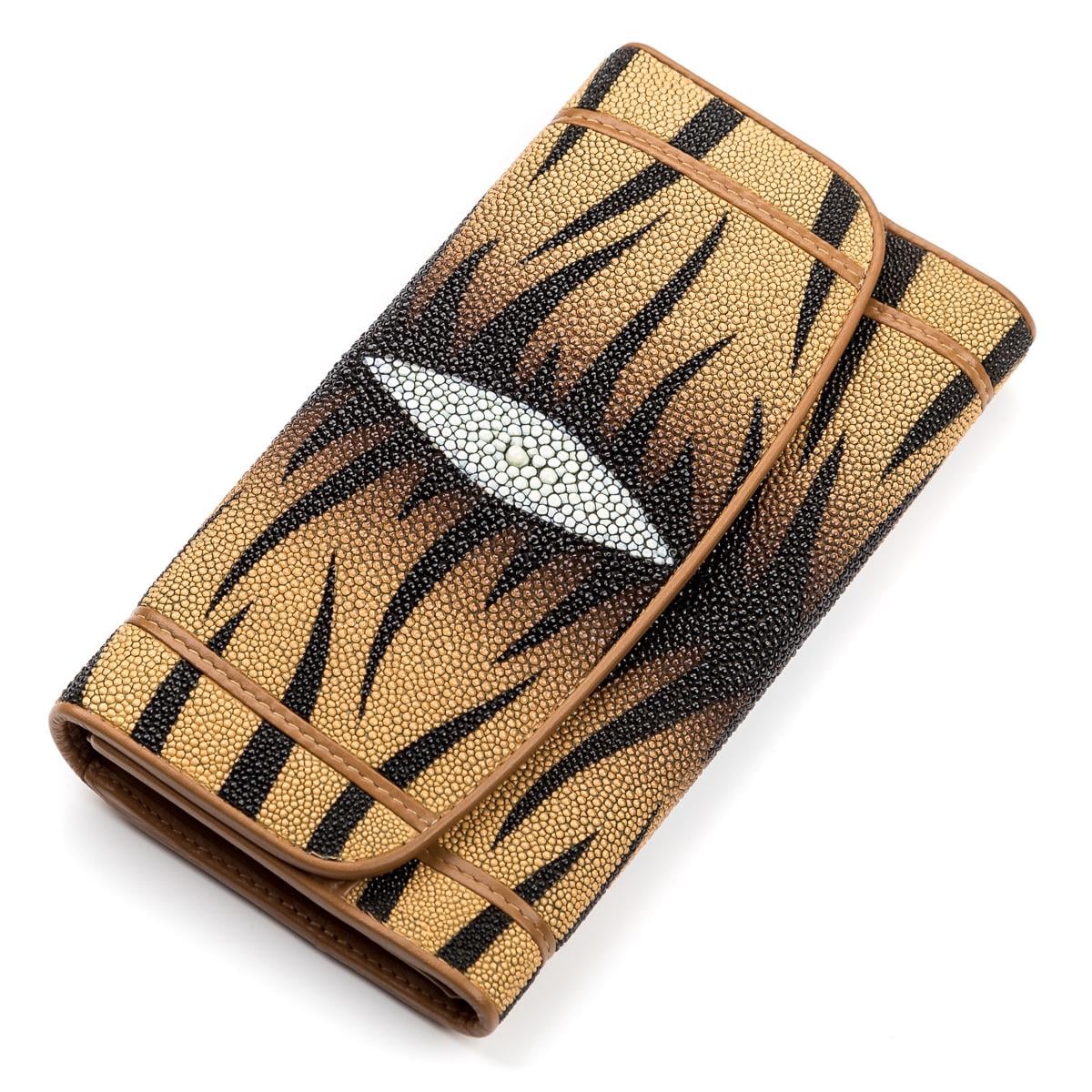 Кошелек женский Stingray leather 18087 кожа Коричневый