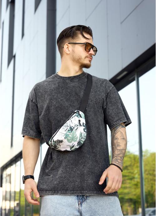 Поясная сумка мужская Sambag Leaves тканевая (1138024815)