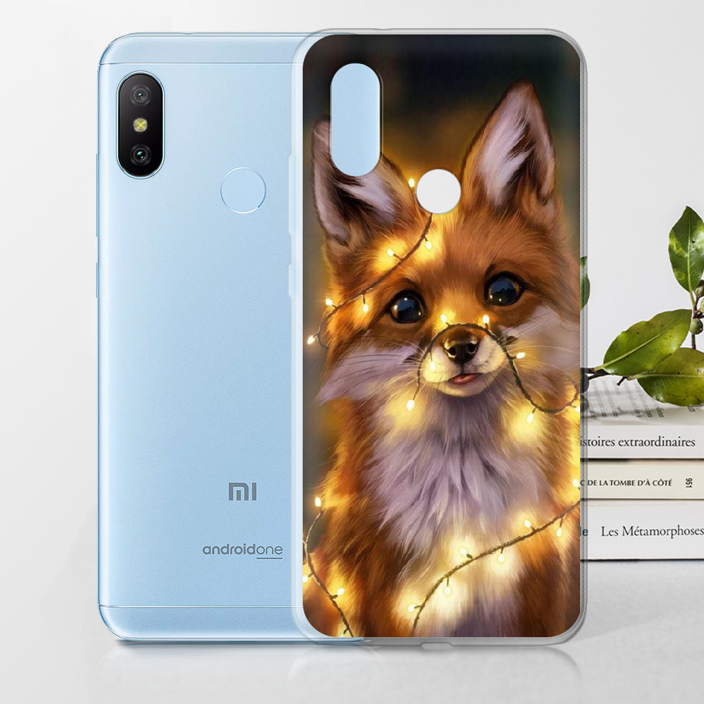 Чехол BoxFace Xiaomi Mi A2 Lite Рождественская лиса Прозрачный силикон (34892-up2399-34892) - фото 2