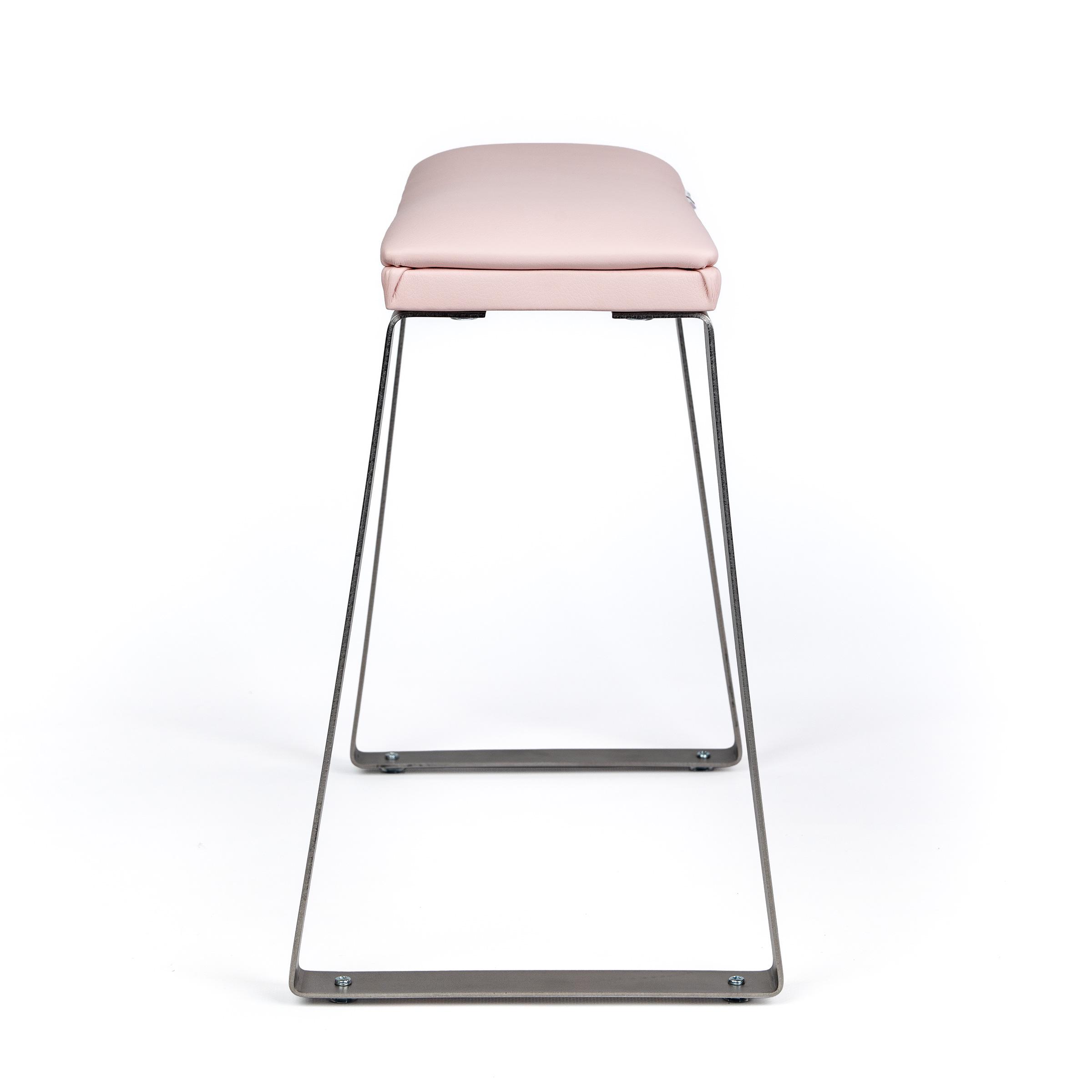 Педикюрная подставка для ног eco stand PADIX на металлических ножках Розовый (26398052) - фото 3