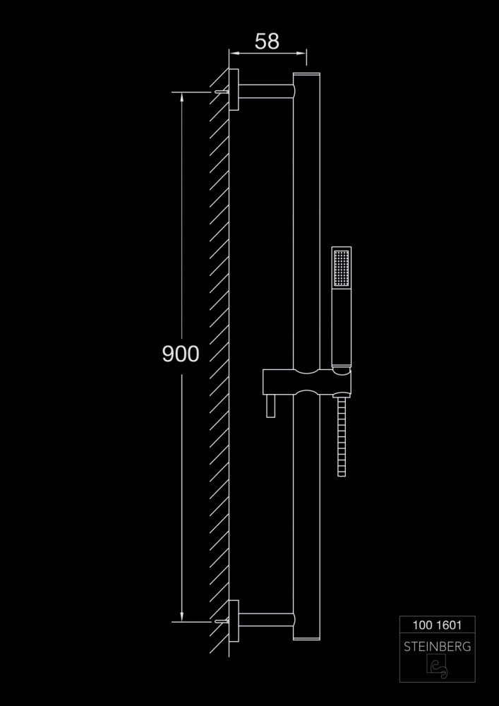 Душевой гарнитур Steinberg Serie 100 1601 Хром (1668274557) - фото 3 Душевой гарнитур Steinberg Serie 100 1601 Хром (1668274557) - фото 3