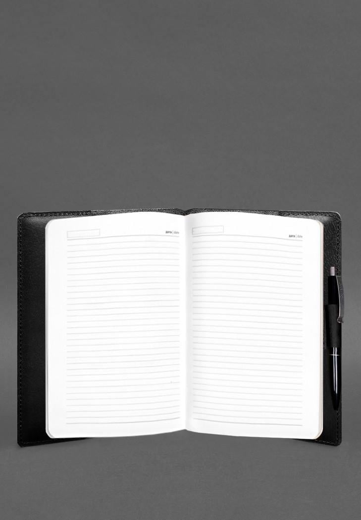 Блокнот шкіряний А5 Софт-бук 9.3 краст Чорний (A-028015) - фото 2 Блокнот шкіряний А5 Софт-бук 9.3 краст Чорний (A-028015) - фото 2