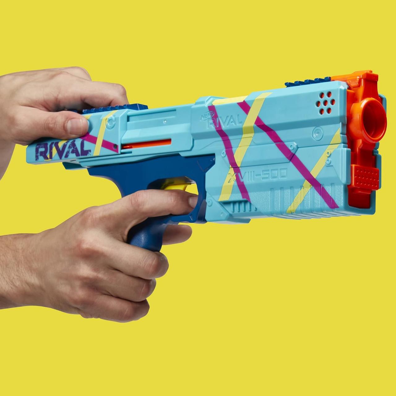 Бластер Nerf Соперник Кронос Nerf Rival Kronos Exclusive Бирюзовый - фото 6 Бластер Nerf Соперник Кронос Nerf Rival Kronos Exclusive Бирюзовый - фото 6
