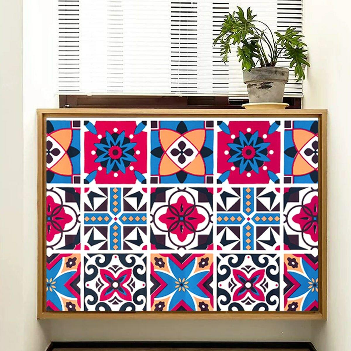 Плівка самоклеюча на паперовій основі вінтажна мозаїка 0,45х10 м х0,07 мм Бордовий SW-00000789 - фото 5 Плівка самоклеюча на паперовій основі вінтажна мозаїка 0,45х10 м х0,07 мм Бордовий SW-00000789 - фото 5