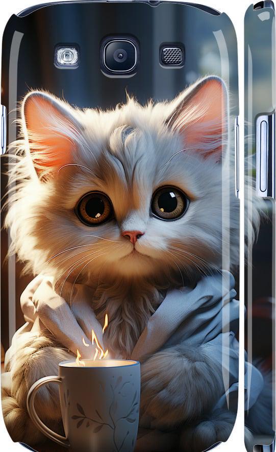 Чехол на Samsung Galaxy S3 Duos I9300i White cat (5646c-50-42517)