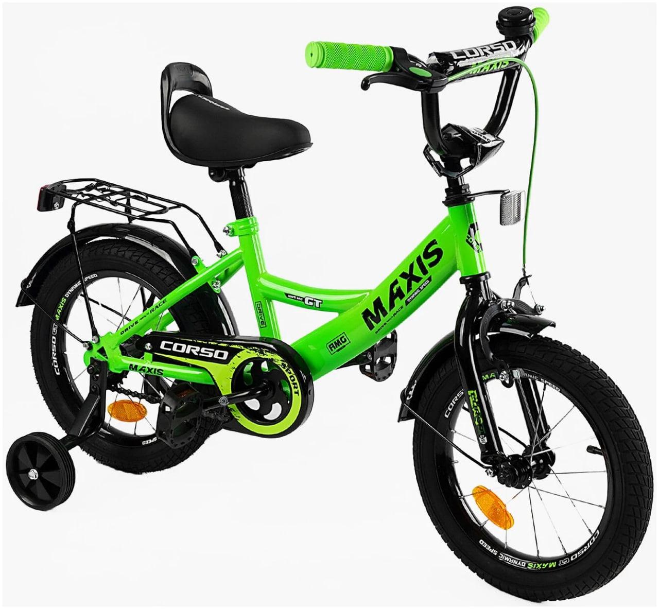 Велосипед Corso Maxis 14" 2023 Зеленый (CL-14125) - фото 1