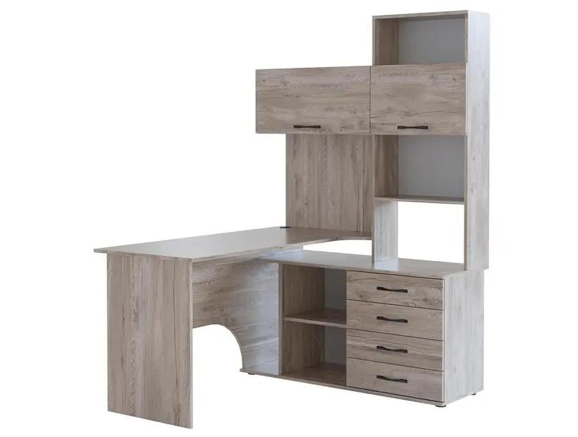 Комп'ютерний стіл кутовий з надбудовою Трюфель (1117885) - фото 3 Комп'ютерний стіл кутовий з надбудовою Трюфель (1117885) - фото 3