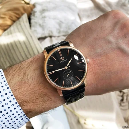 Наручний годинник Forsining 8214 Black-Cuprum - фото 3 Наручний годинник Forsining 8214 Black-Cuprum - фото 3