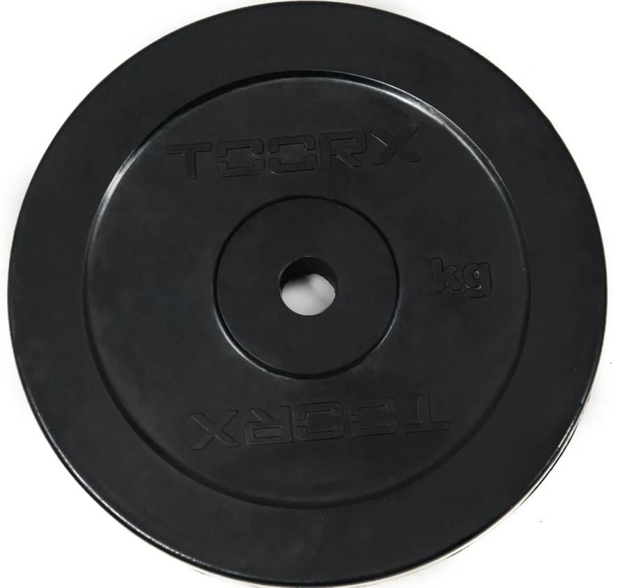 Диск для штанг і гантелей Toorx 10 кг 25 мм Чорний (DGG-10) - фото 1 Диск для штанг і гантелей Toorx 10 кг 25 мм Чорний (DGG-10) - фото 1