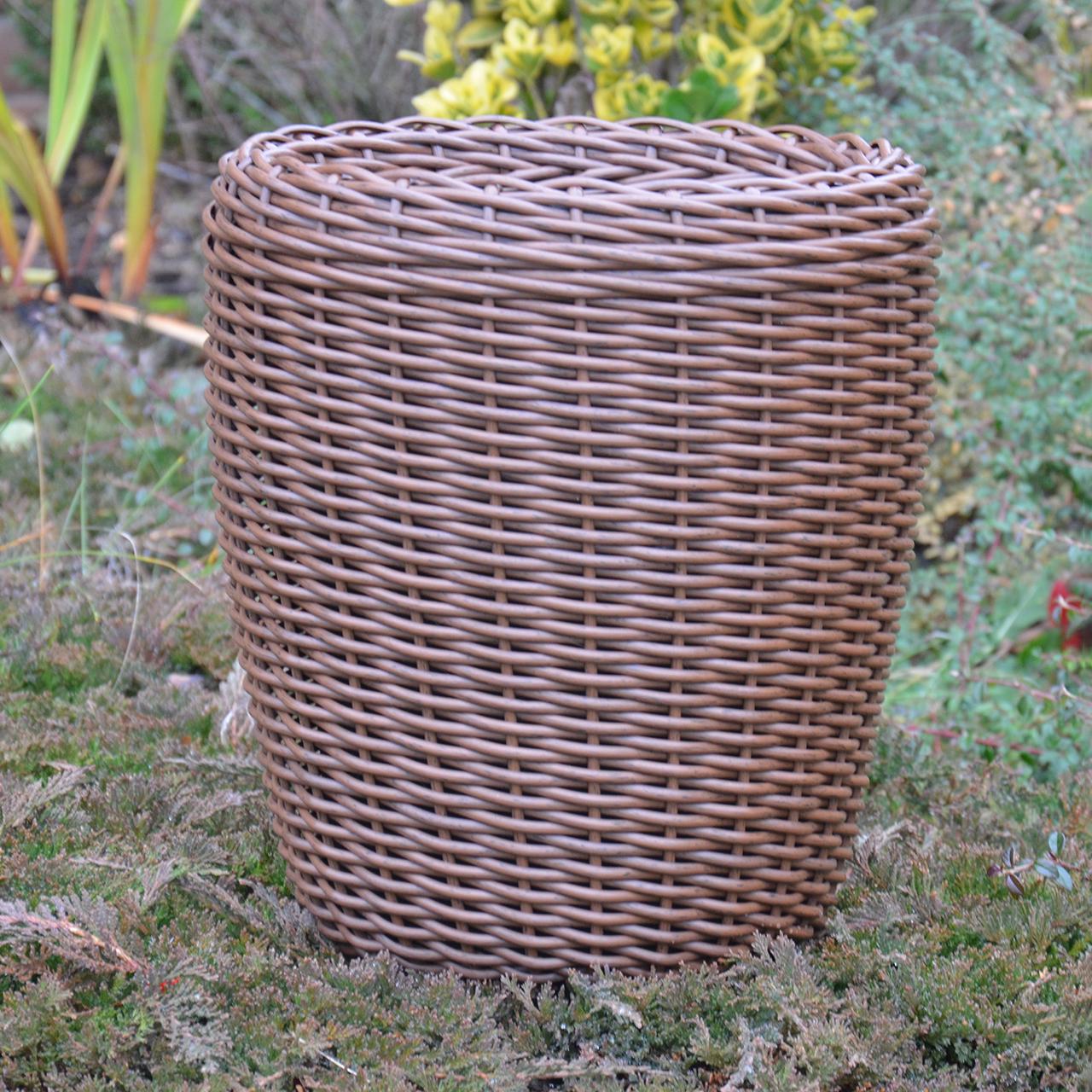 Кашпо високе для квітів та рослин з штучного ротангу/ручної роботи 16 л Молочний шоколад - фото 2 Кашпо високе для квітів та рослин з штучного ротангу/ручної роботи 16 л Молочний шоколад - фото 2