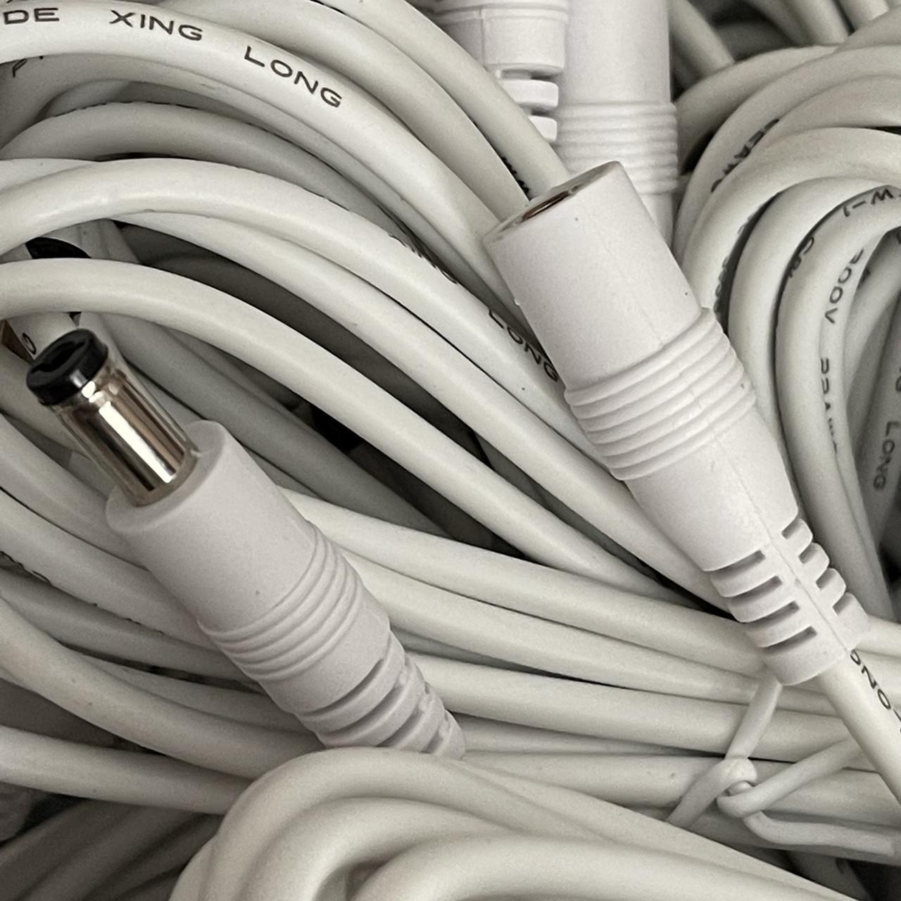 Кабель питания NK 12V 10 м 12V 5,5x2,1 мм Белый - фото 6