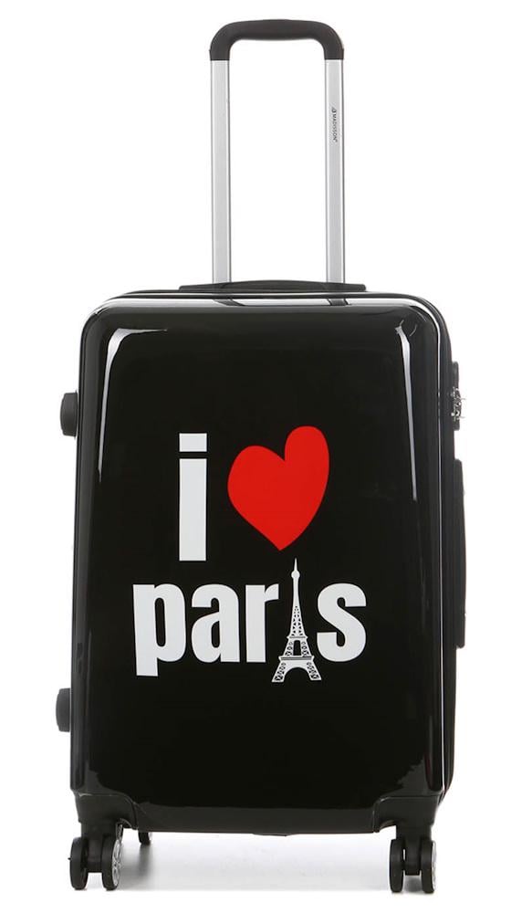 Чемодан средний Madisson Snowball 46820 поликарбонат М Черный