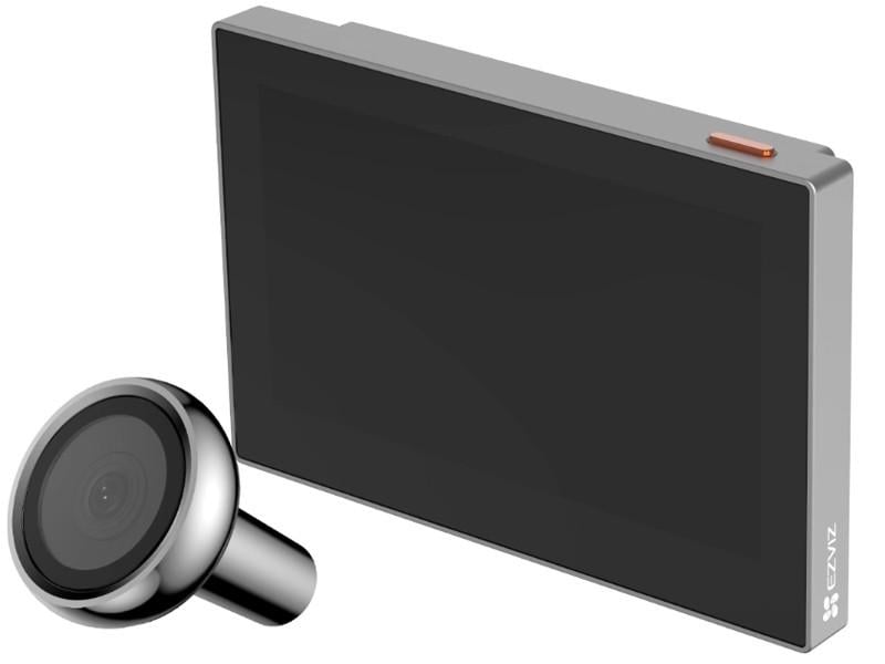 Відеодзвінок розумний Wi-Fi дверний EZVIZ CP2 Full HD з екраном 4,3" та акумулятором Сірий