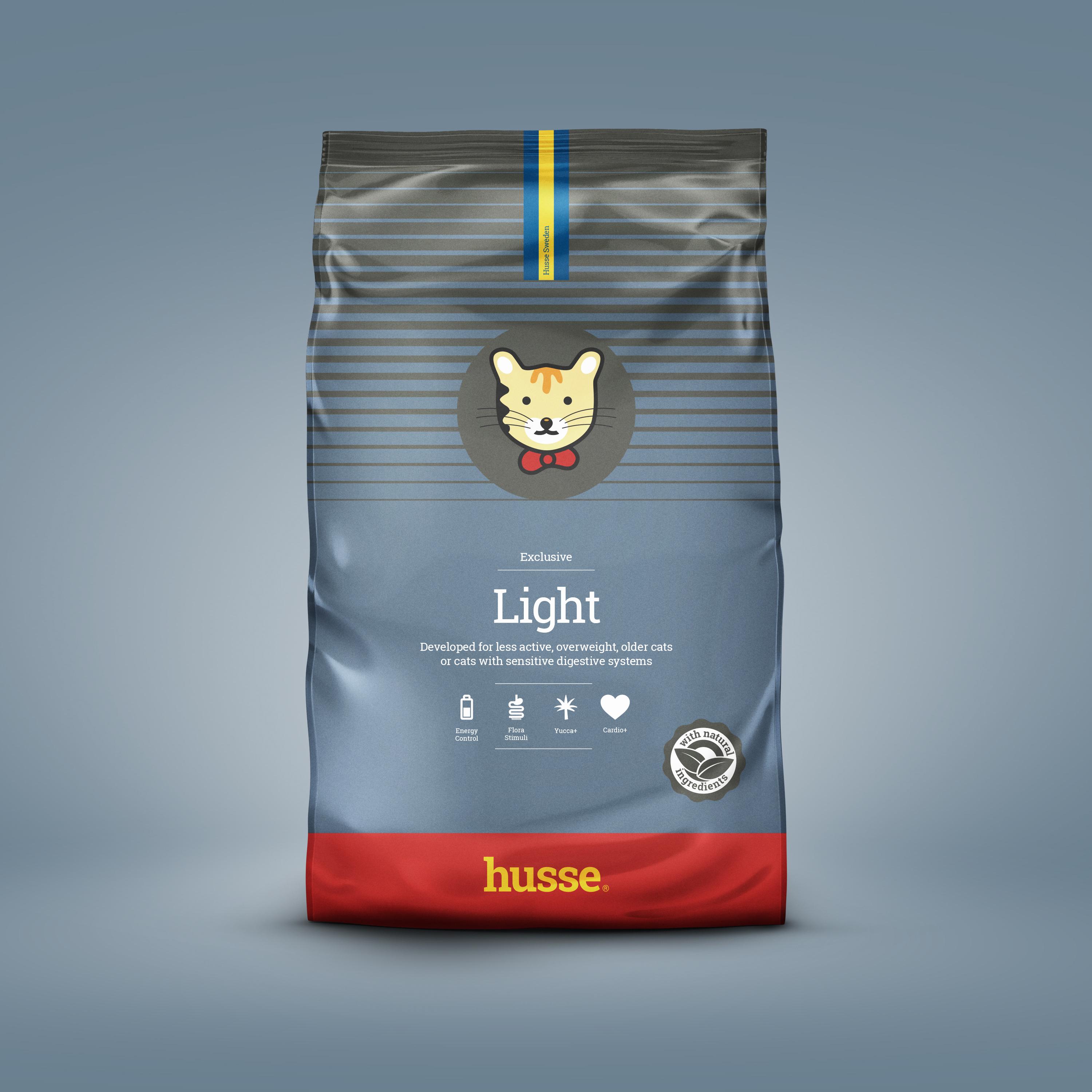 Корм сухий Husse Exclusive Light для котів малоактивних та з надмірною вагою 2 кг (471651)