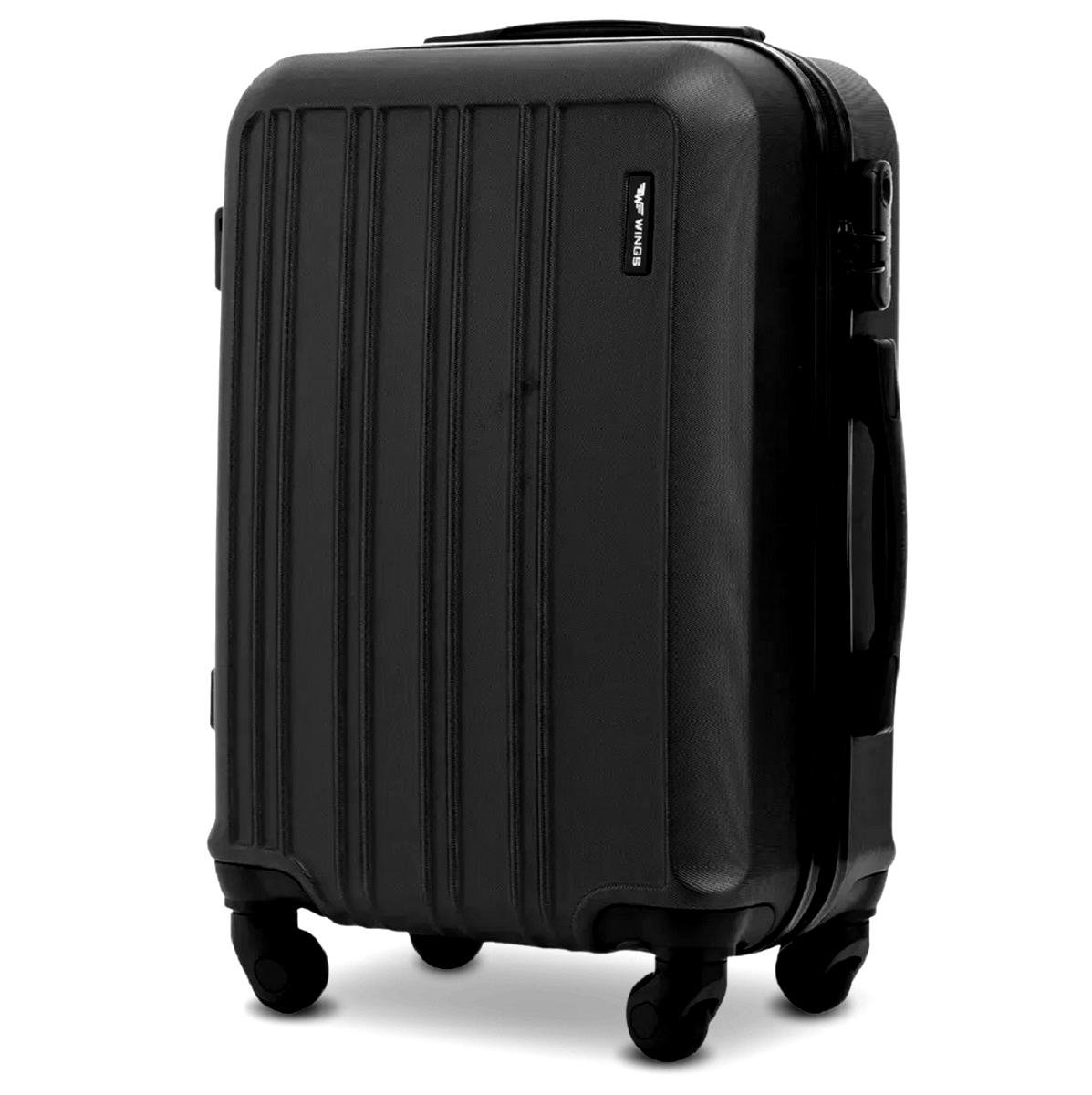 Чемодан Wings HRR01 маленький пластиковый Черный (Wp00609)