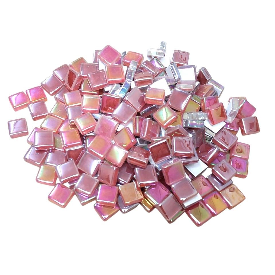 Набор кусочков мозаики квадратных из стекла 200 г 1х1 см Светло-фиолетовый перламутр (7986) Набор кусочков мозаики квадратных из стекла 200 г 1х1 см Светло-фиолетовый перламутр (7986)