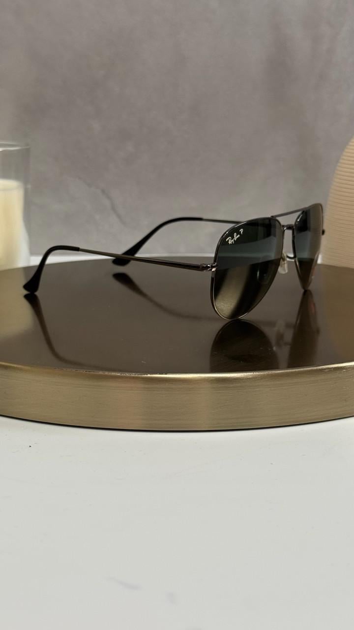 Солнцезащитные очки Ray-Ban RB3689 004/58 Aviator Gunmetal Polarized