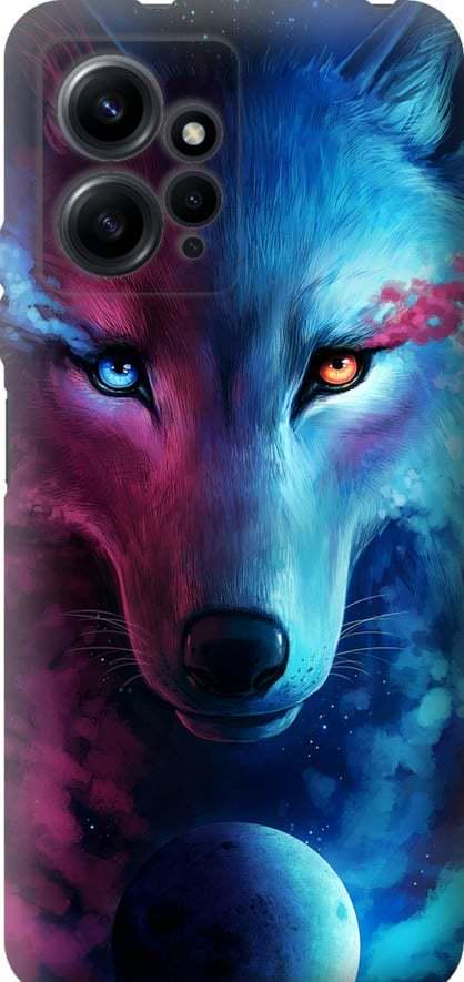 Чехол на Xiaomi Redmi Note 12 4G Арт-волк (3999u-3021-42517)