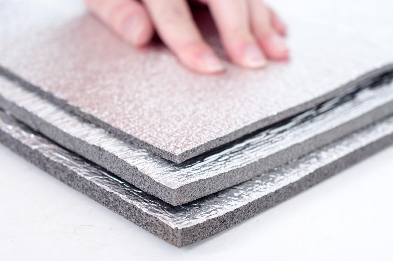 Полотно ППЭ Termoizol толщина 2 мм фольгированное алюминиевой фольгой рулон 50 м - фото 3