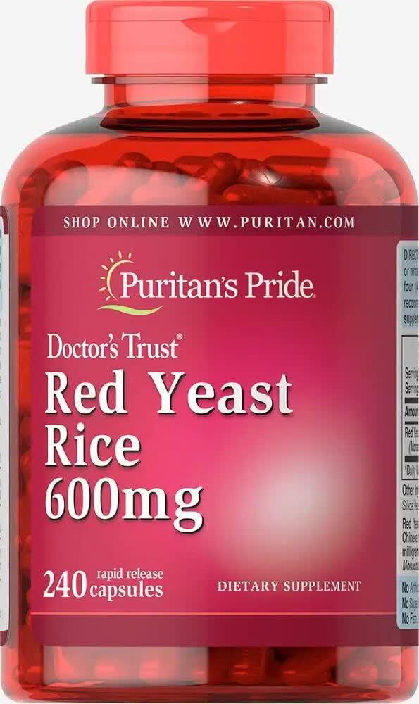 Красный рис Puritan's Pride Red Yeast Rice 600 мг 240 Caps Красный рис Puritan's Pride Red Yeast Rice 600 мг 240 Caps